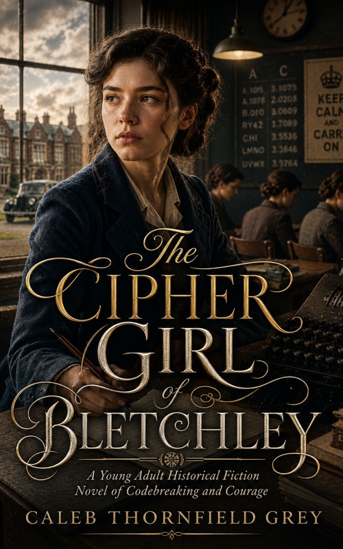 Couverture ebook de The Cipher Girl of Bletchley, de Caleb Thornfield Grey