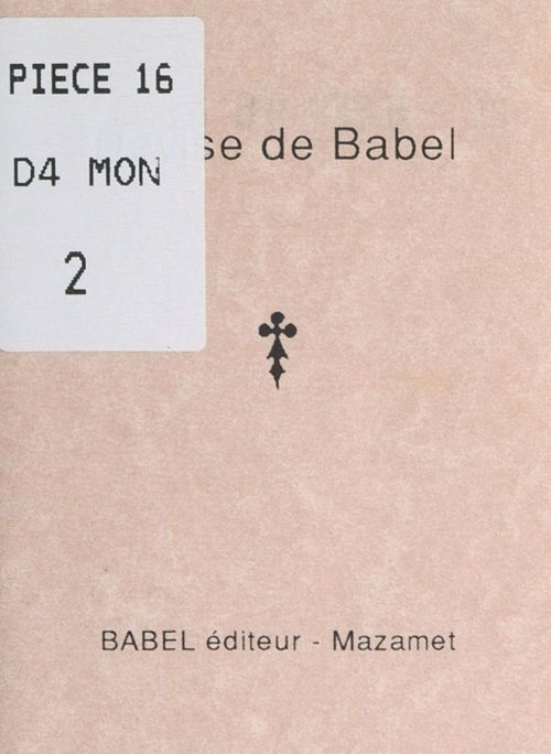 Couverture ebook de Devise de Babel, de Gaspard