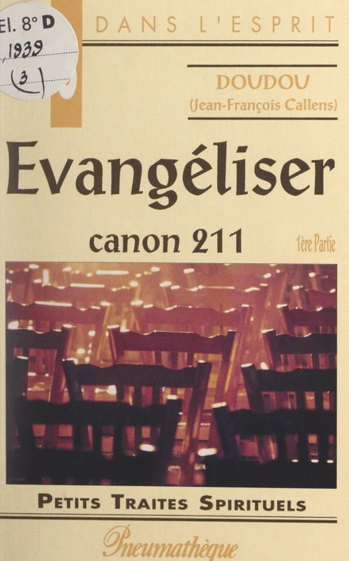 ebook cover of Évangéliser : Canon 211 (1), by Jean-Francois Callens (Doudou)