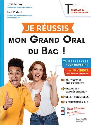 ebook cover of Je réussis mon grand oral du BAC, by Cyril Delhay, Paul Vialard