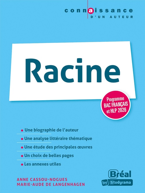 ebook cover of Racine - Programme Bac français et HLP 2026, by Anne Cassou-Noguès, Marie-Aude de Langenhagen