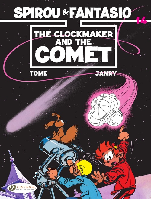 Couverture ebook de Spirou & Fantasio - Volume 14 - The Clockmaker and the Comet, de Marie Brantôme