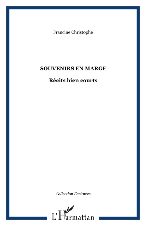 ebook cover of SOUVENIRS EN MARGE, by Francine Christophe