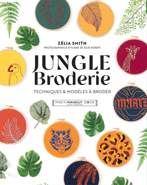 Couverture ebook de Jungle broderie, de Zélia Smith