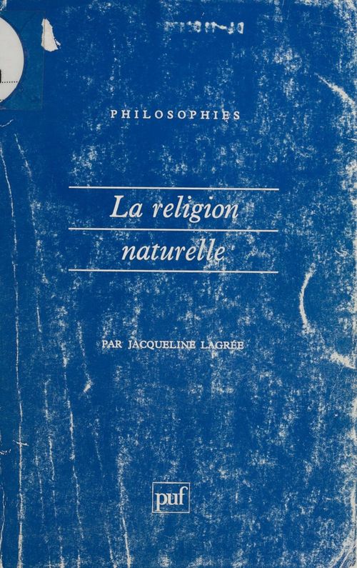 Couverture ebook de La Religion naturelle, de Jacqueline Lagrée