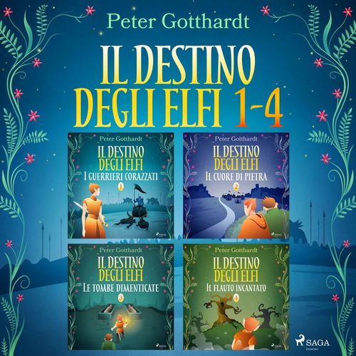 audiobook cover of Il destino degli Elfi 1-4, by Peter Gotthardt