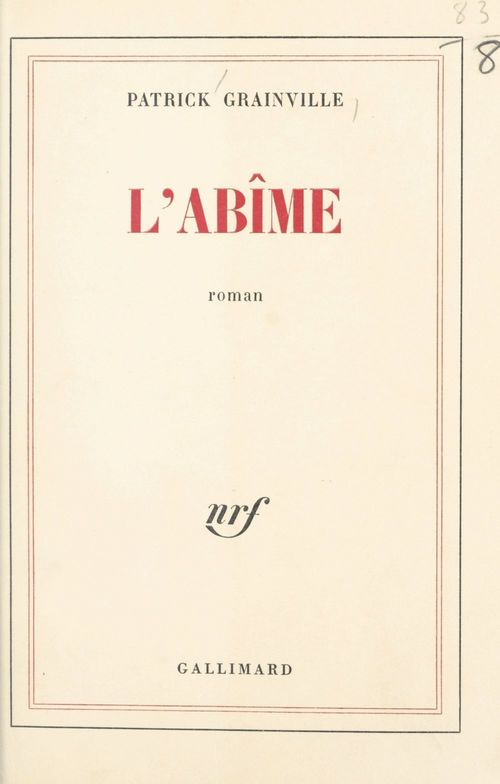 Couverture ebook de L'abîme, de Patrick Grainville