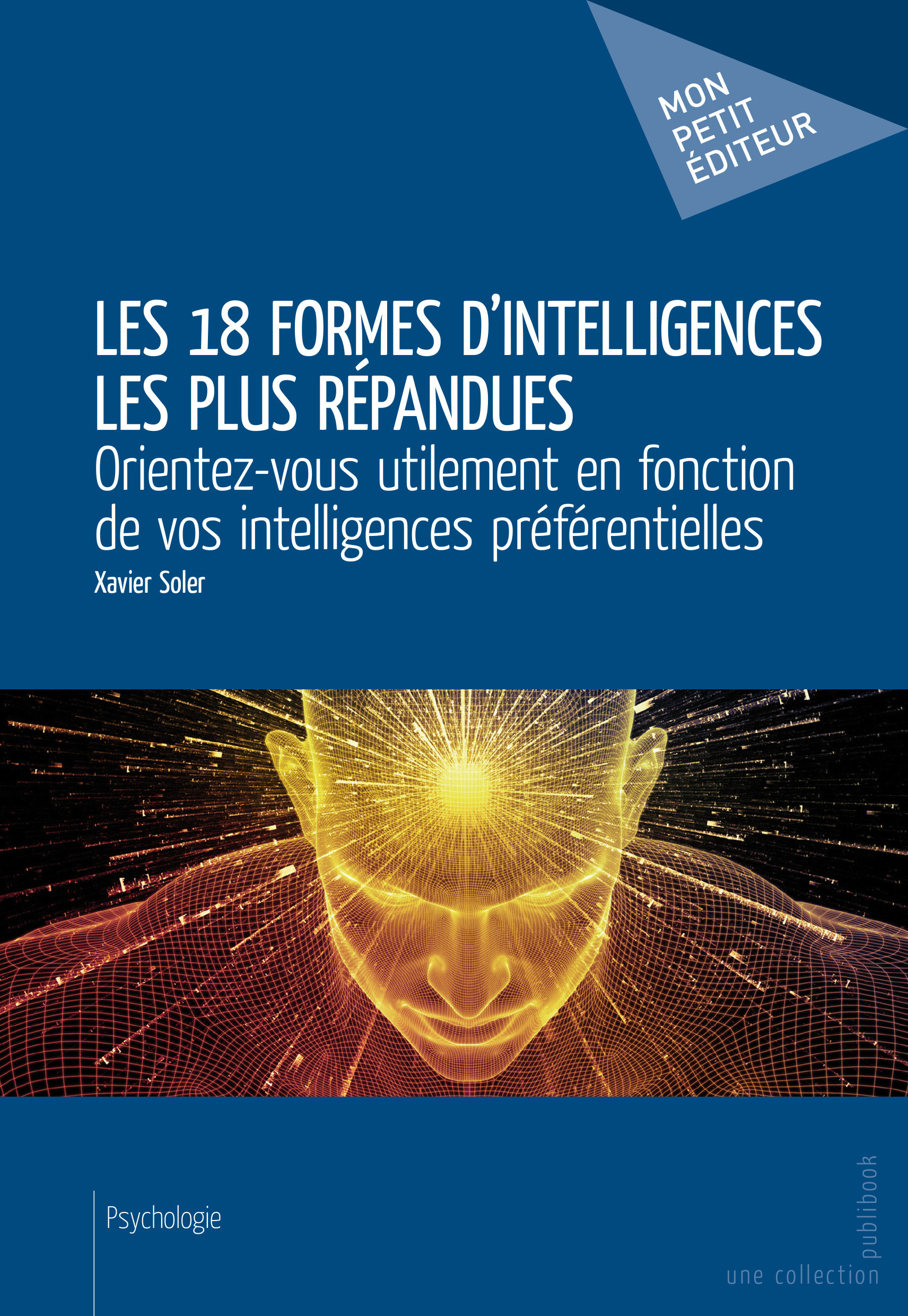 Couverture ebook de Les 18 formes d'intelligences les plus répandues, de Xavier Soler
