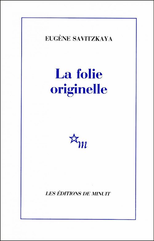 ebook cover of La Folie originelle, by Eugène Savitzkaya