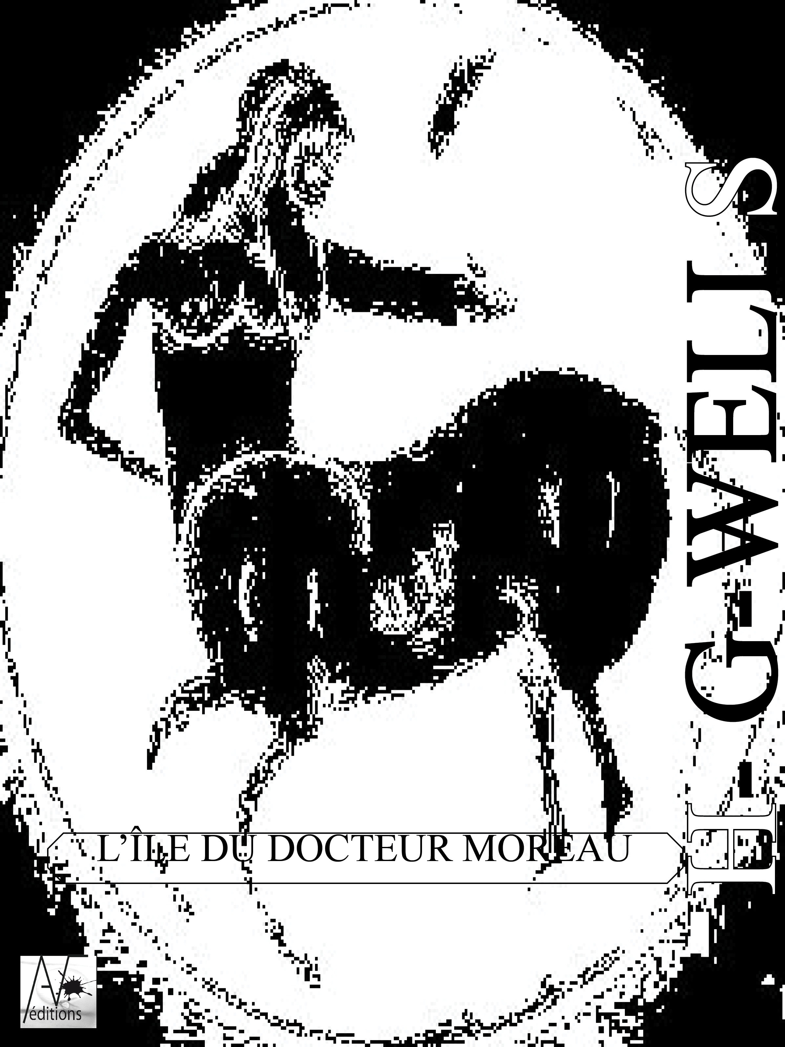 ebook cover of L'île du Dr Moreau, by H.G Wells
