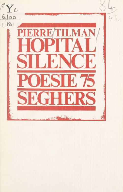 Couverture ebook de Hôpital silence, de Pierre Tilman