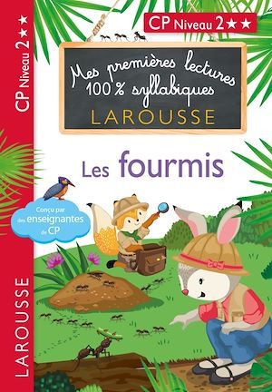 ebook cover of 1eres lectures 100 % syllabiques larousse - Les fourmis, by Giulia Levallois, Hélène Heffner