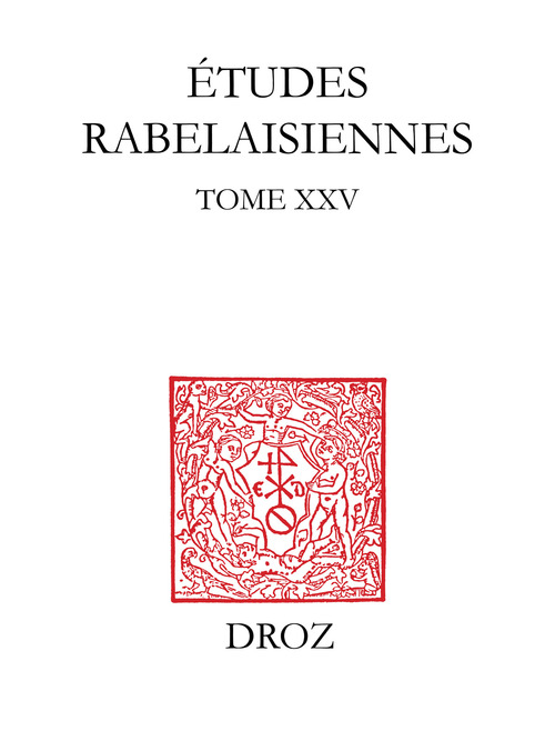 ebook cover of Etudes rabelaisiennes,, by