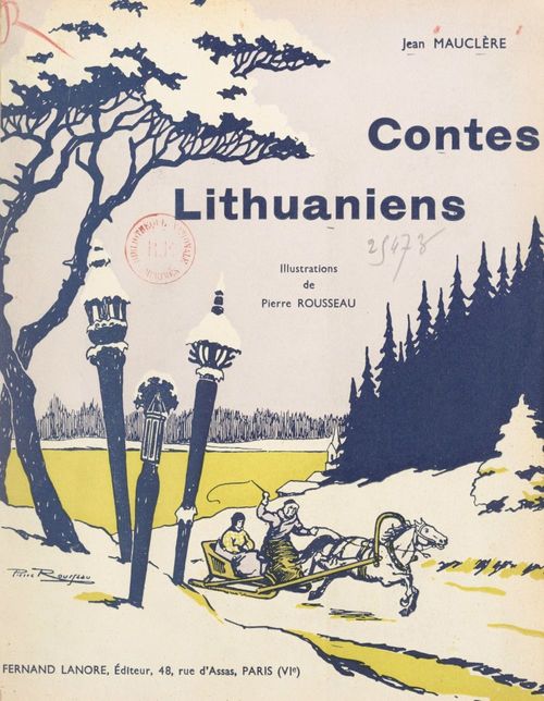 ebook cover of Contes lithuaniens, by Jean Mauclere