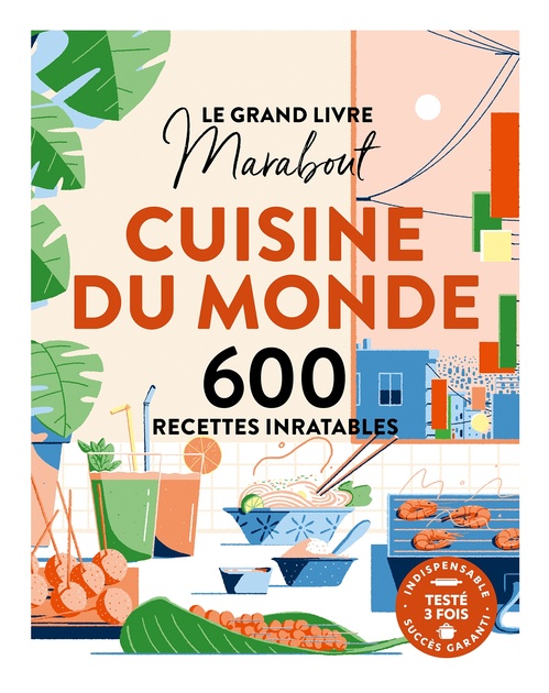 Couverture ebook de Le grand Livre Marabout Cuisine du monde, de Collectif