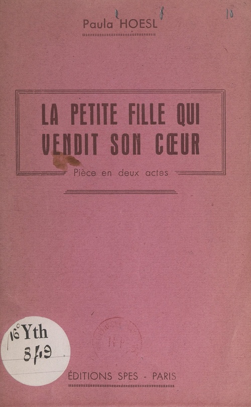 Couverture ebook de La petite fille qui vendit son coeur, de Paula Hoesl