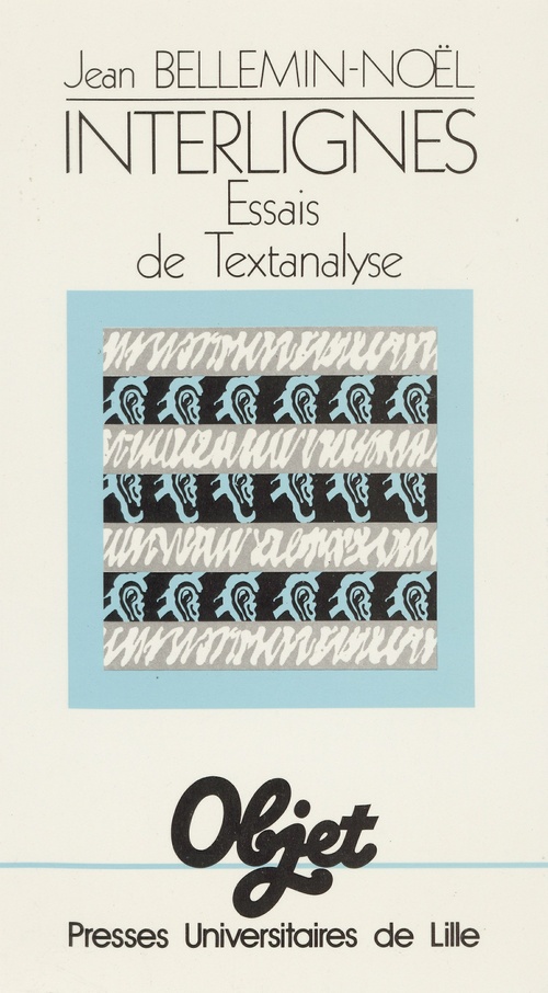 Couverture ebook de Interlignes. 1, de Jean Bellemin-noël