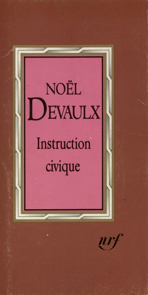 Couverture ebook de Instruction civique, de Noël Delvaux
