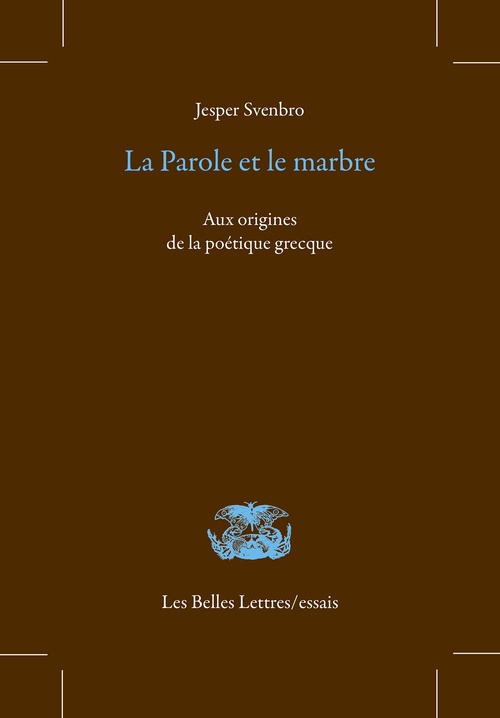 Couverture ebook de La Parole et le marbre, de Jesper Svenbro