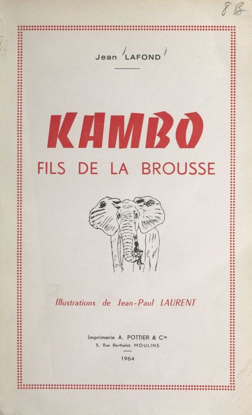 ebook cover of Kambo, fils de la brousse, by Jean Lafond