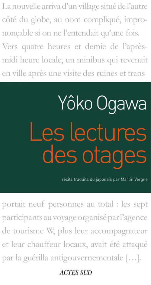 ebook cover of Les Lectures des otages, by Yôko Ogawa, Martin Vergne