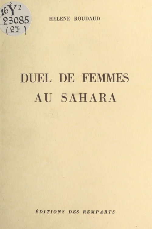ebook cover of Duel de femmes au Sahara, by Helene Roudaud