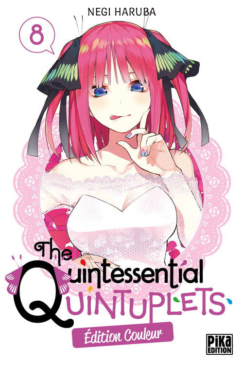 Couverture ebook de The Quintessential Quintuplets T08 Edition couleur, de Negi Haruba