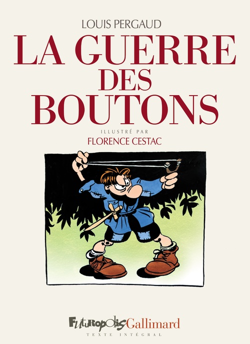ebook cover of La guerre des boutons, by Florence Cestac, Louis Pergaud