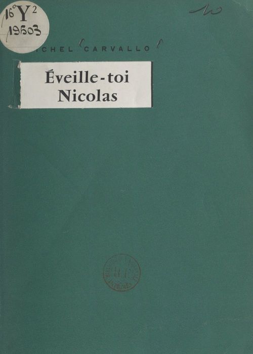 ebook cover of Éveille-toi Nicolas, by Michel Carvallo