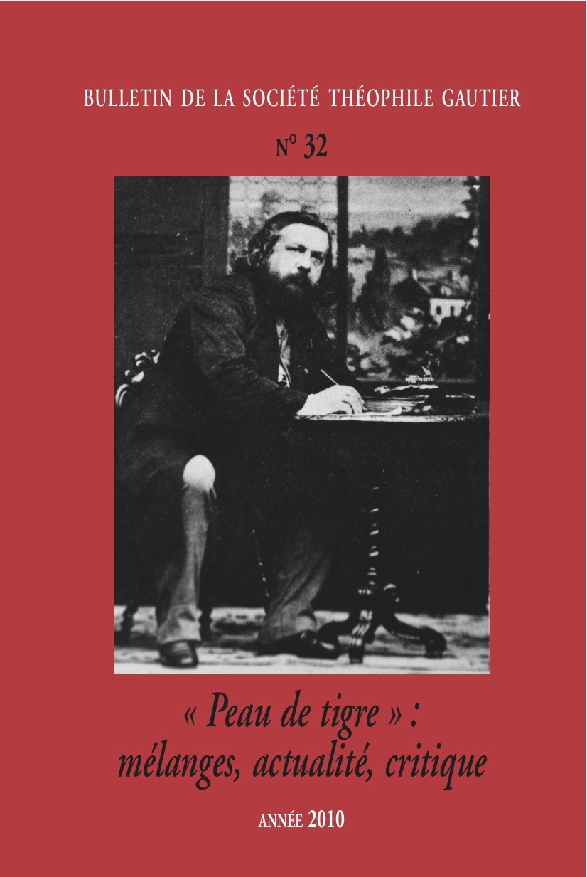 Couverture ebook de Bulletin de la société Théophile Gautier n°32, de Theofile Gautier Societe