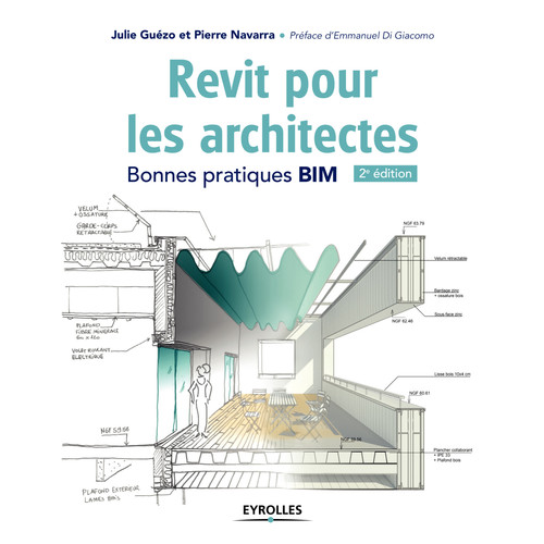 Couverture ebook de Revit pour les architectes, de Julie Guezo, Pierre Navarra