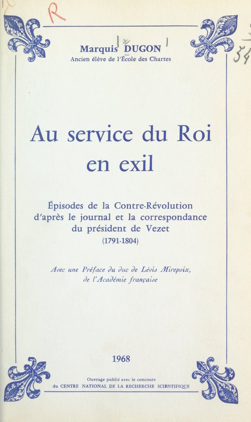 Couverture ebook de Au service du roi en exil, de Henri Dugon
