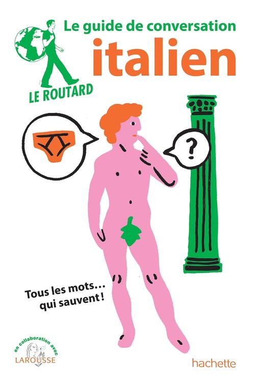 Couverture ebook de Le Routard guide de conversation italien, de Collectif