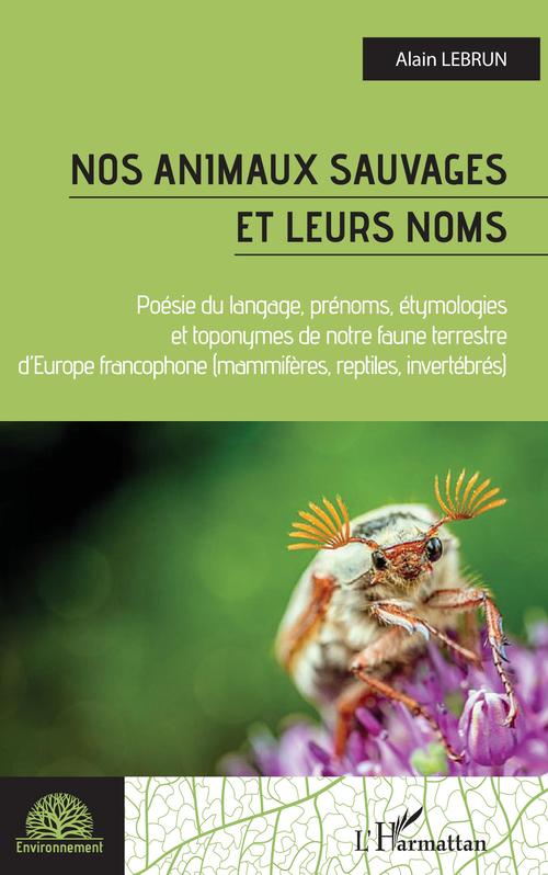 ebook cover of Nos animaux sauvages et leurs noms, by Alain Lebrun