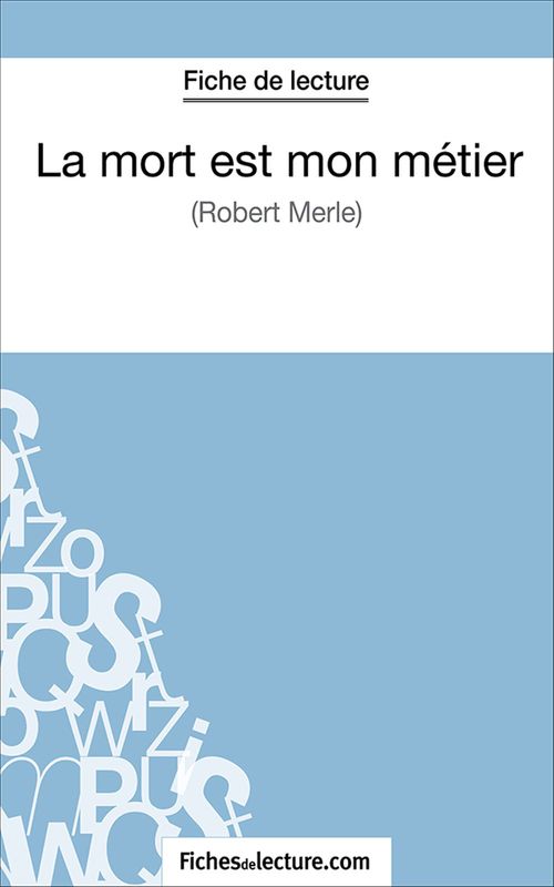 ebook cover of La mort est mon métier, by Fichesdelecture.Com, Grégory Jaucot