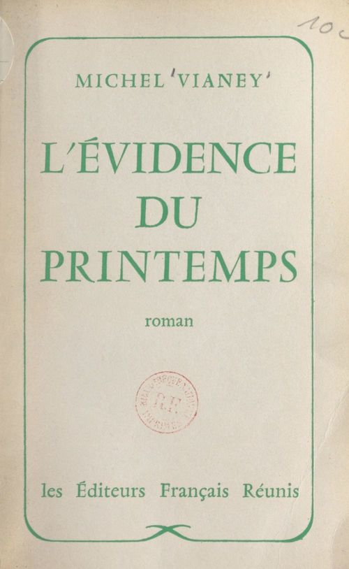 ebook cover of L'évidence du printemps, by Michel Vianey