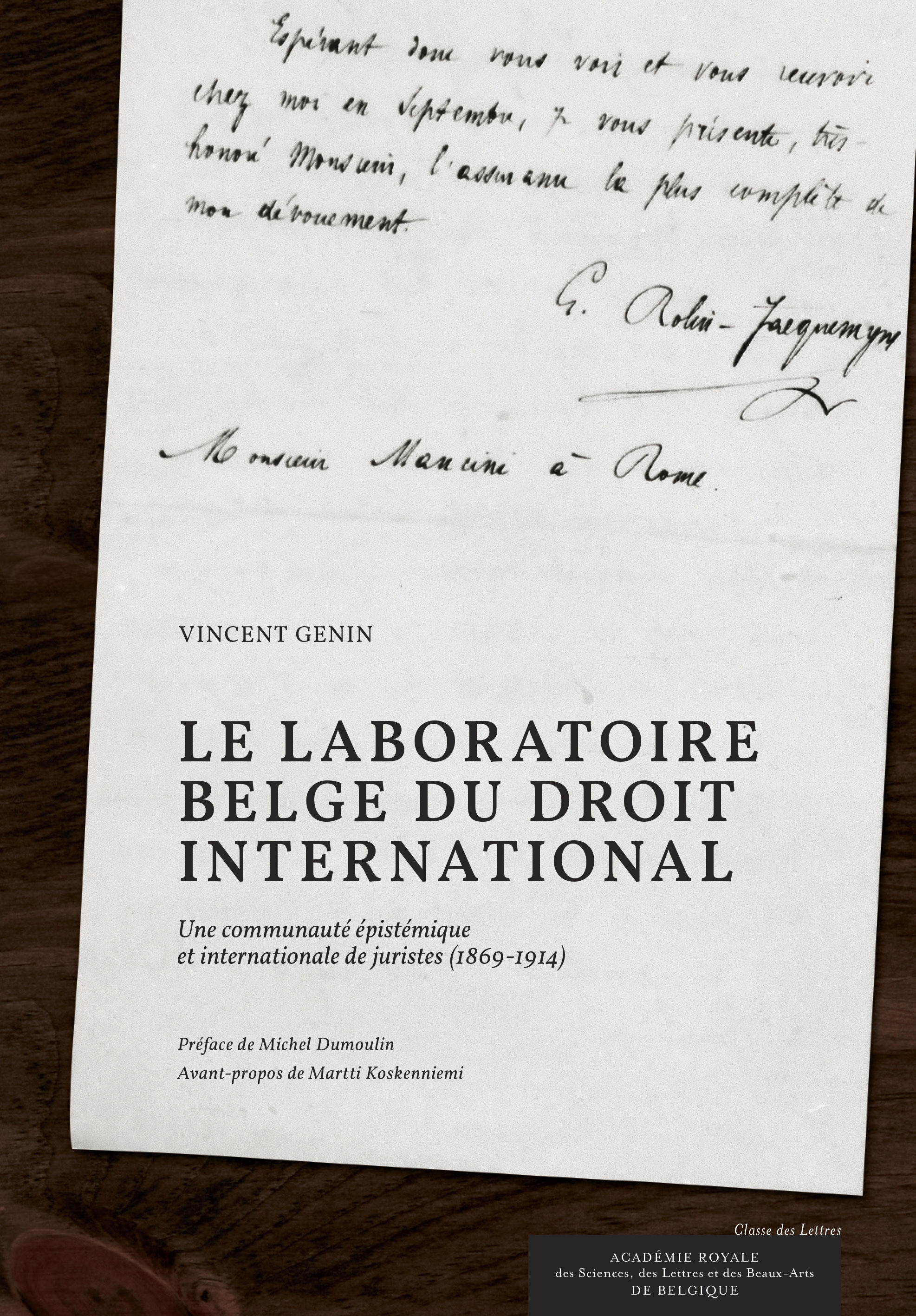 ebook cover of Le laboratoire belge du droit international, by Vincent Genin