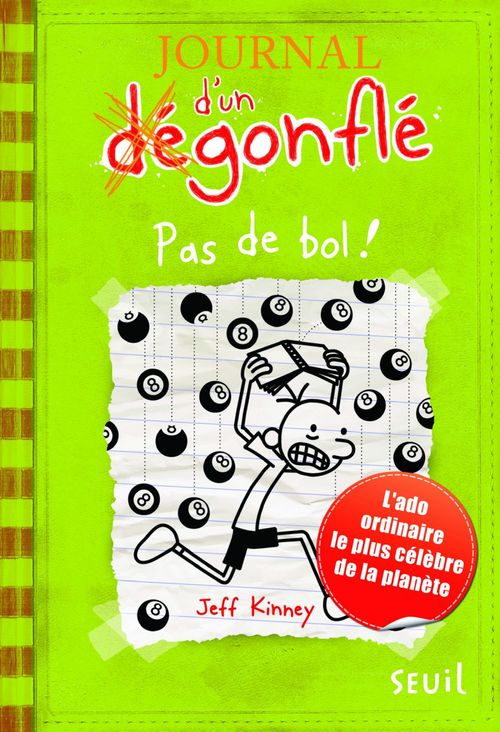Couverture ebook de Pas de bol ! Journal d'un dégonflé, tome 8, de Jeff Kinney