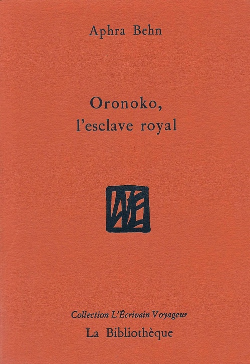 ebook cover of Oronoko, l'esclave royal, by Aphra Behn