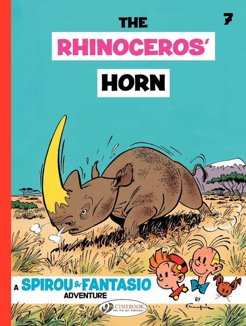 Couverture ebook de Spirou & Fantasio - Volume 7 - The Rhinoceros' Horn, de André Franquin