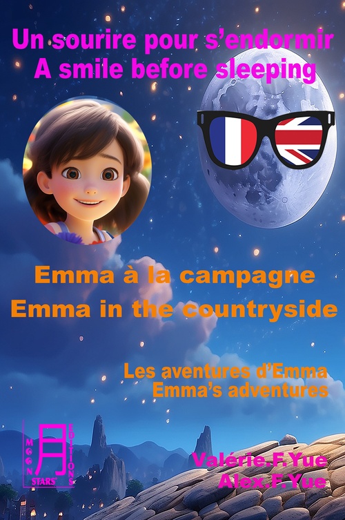 Couverture ebook de Un sourire pour s´endormir / A smile before sleeping, de Valérie & Alex. F. Yue