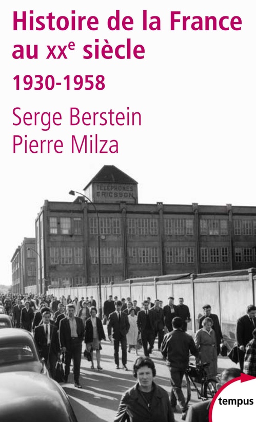 Couverture ebook de Histoire de la France au XXe siècle - tome 2 1930-1958, de Serge Berstein, Pierre Milza