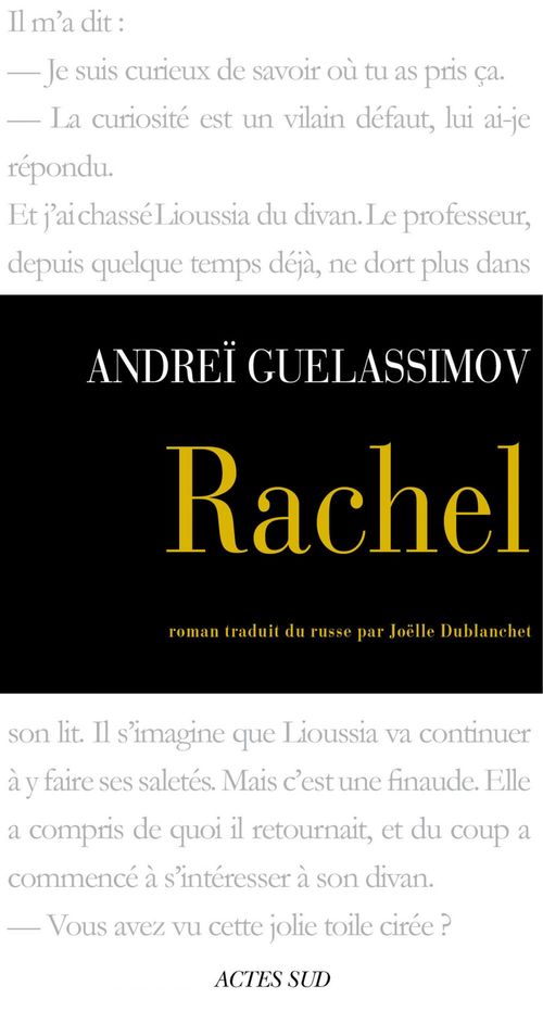 Couverture ebook de Rachel, de Andreï Guelassimov