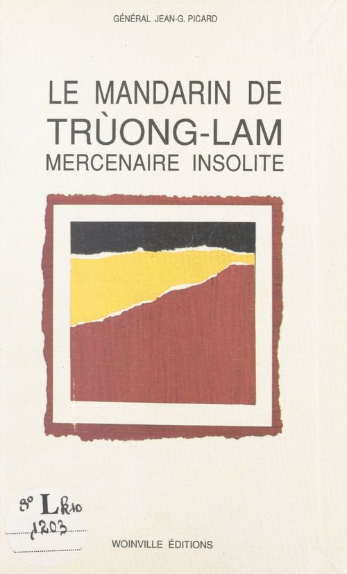 ebook cover of Le mandarin de Trùong-Lam, by Jean-G. Picard