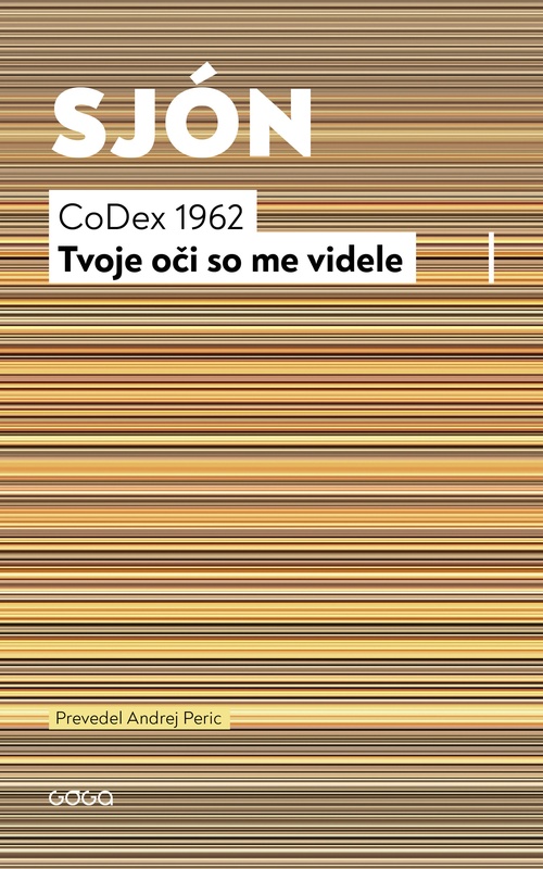 ebook cover of CoDex 1962: Tvoje oci so me videle, by Sjon