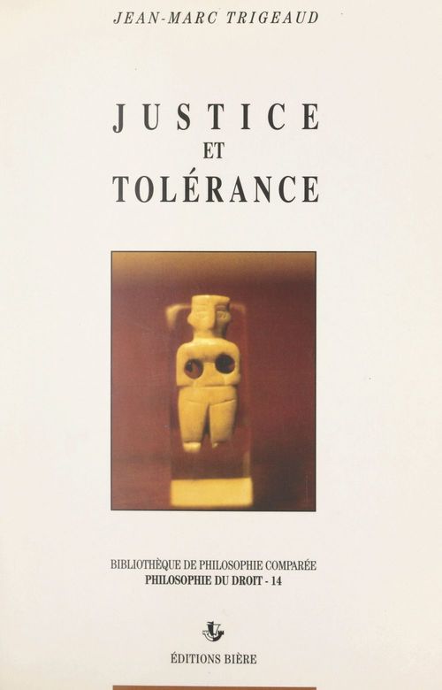 Couverture ebook de Justice et tolérance, de Jean-Marc Trigeaud