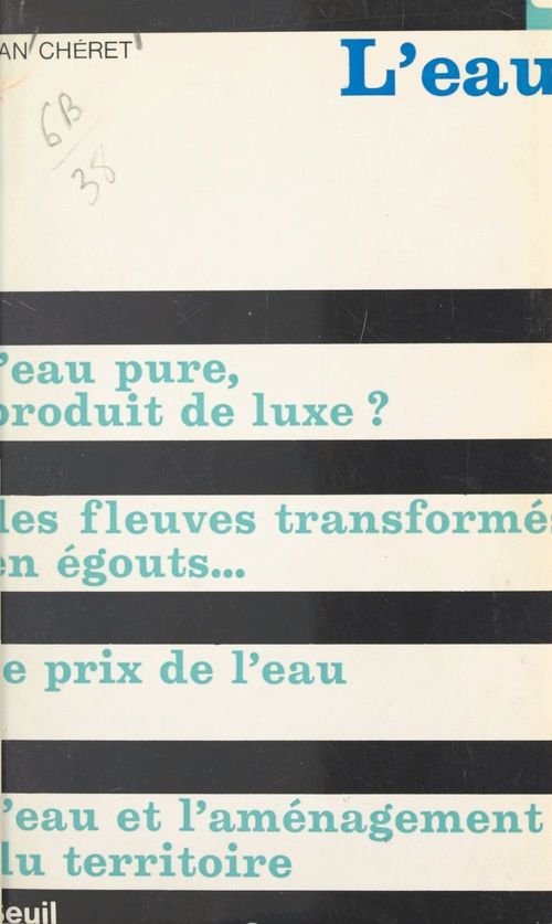 Couverture ebook de L'eau, de Ivan Cheret