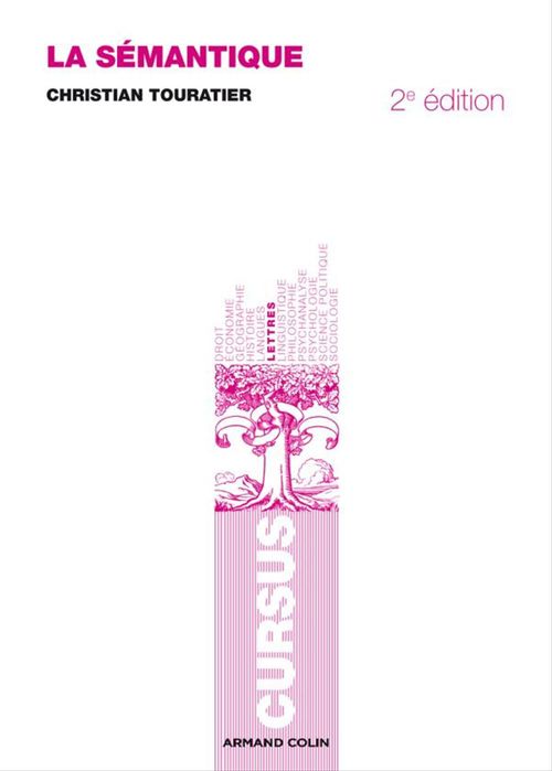 ebook cover of La sémantique, by Christian Touratier