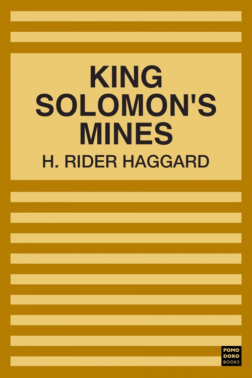 ebook cover of King Solomon's Mines, by H. Rider Haggard