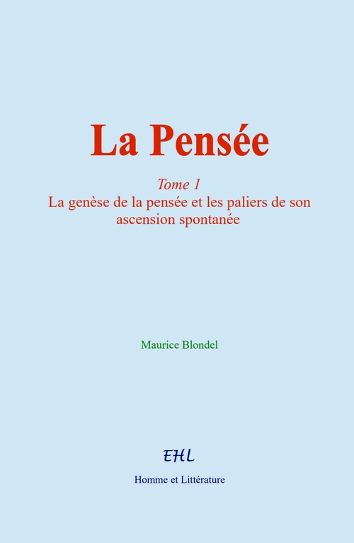 ebook cover of La Pensée, by Maurice Blondel